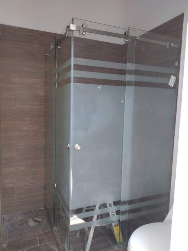 Black Matte Corner Shower Enclosure