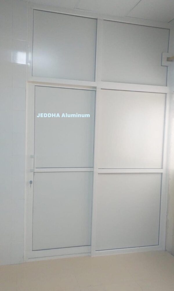 White Frosted Sliding Door