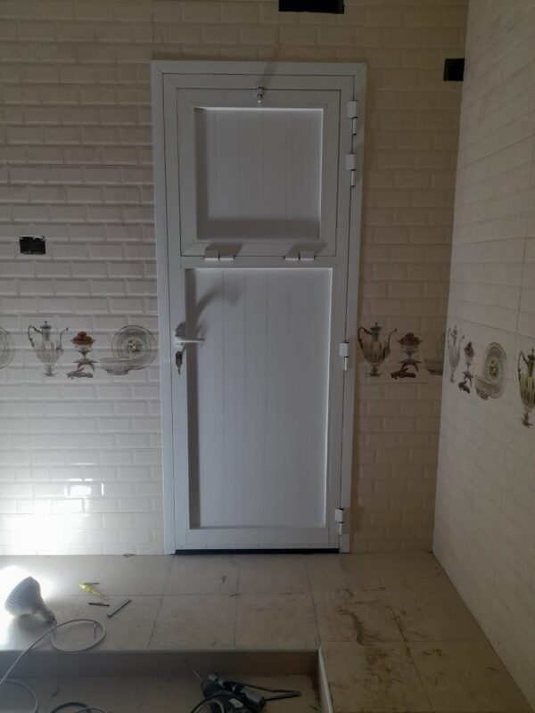 White Paneled Utility Door