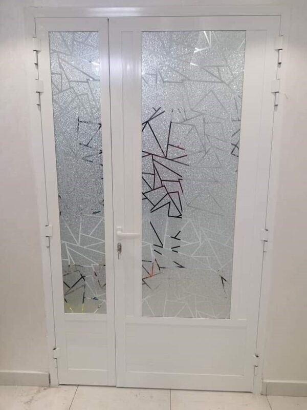 Gray Modern Glass Door