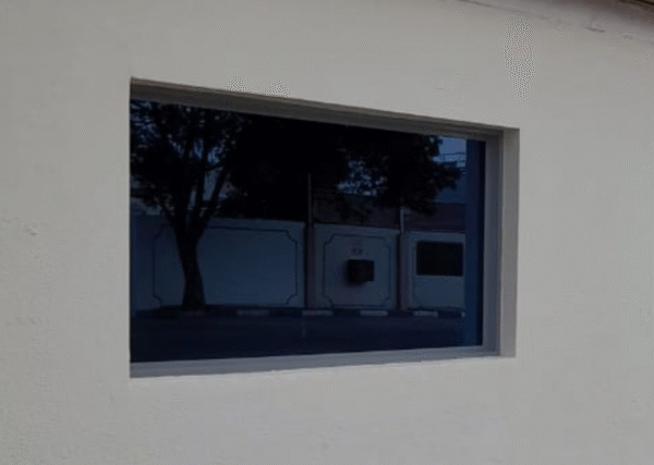 Sleek Tinted Glass Window