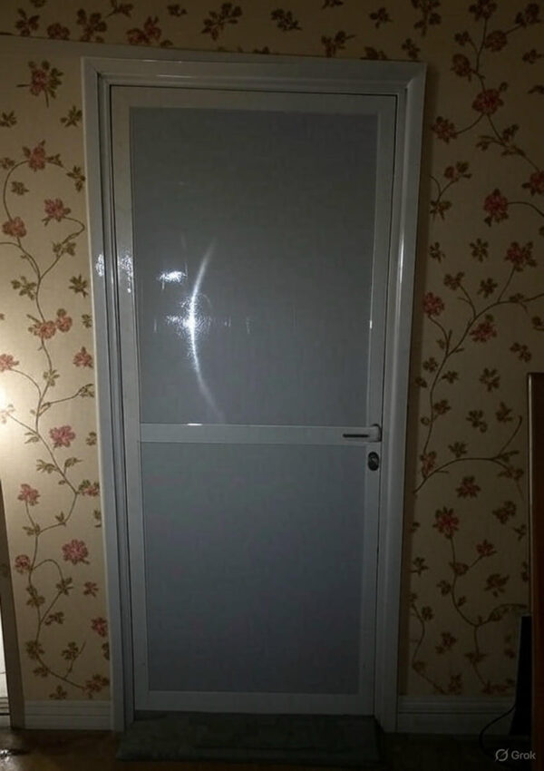 Sleek White Modern Door